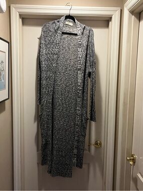 Hollister Long Open-Front Women’s Cardigan Sweater - Heathered Gray